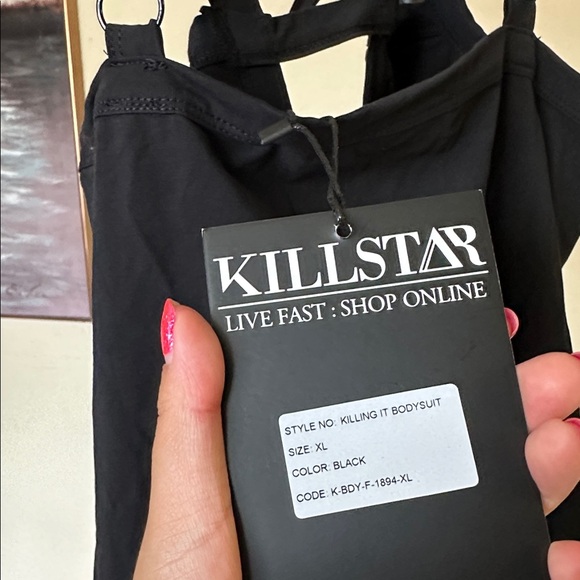 Killstar Baphomet Killing It bodysuit size‎ XL NWT black bodysuit - Picture 6 of 7